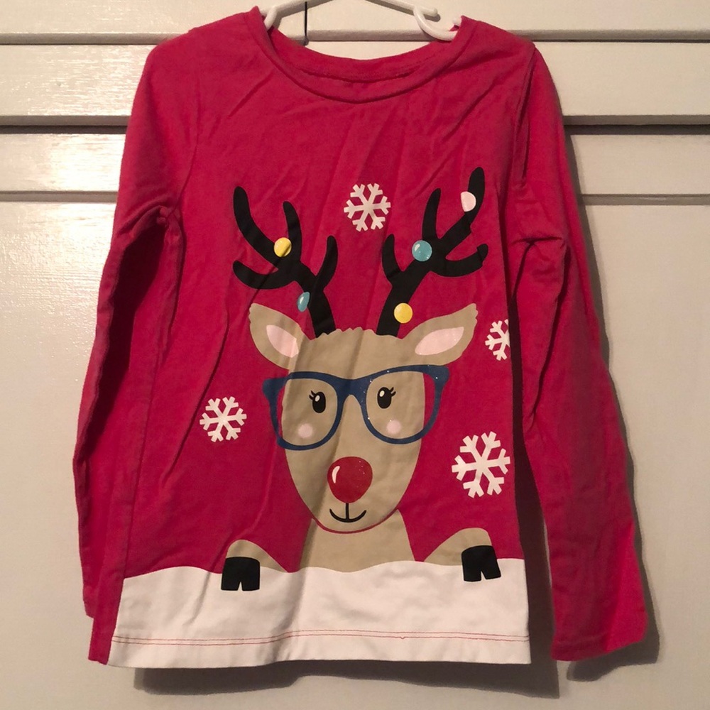 Girls pink long sleeve shirt